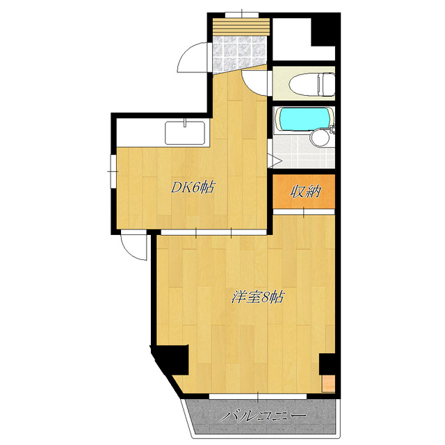 モンターニュ駒込の間取り|広々感じるお部屋です☆