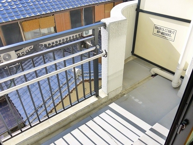 アイリスハイツ2号館の展望|バルコニーです