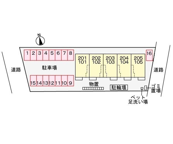 パルクみなみの杜の駐車場
