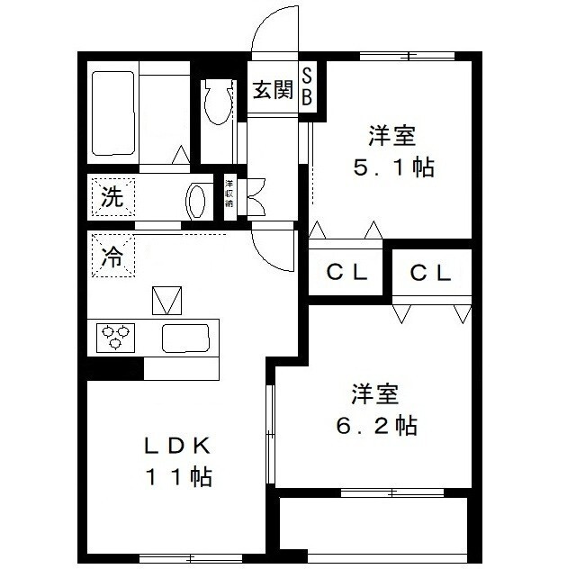 ソレイユの間取り