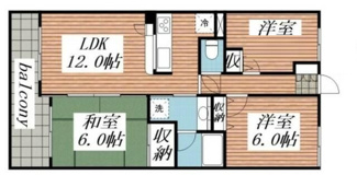 【間取り】 | コスモ拝島 | 間取りです。