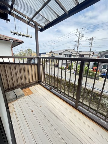 駿河区桃園町中古住宅のバルコニー