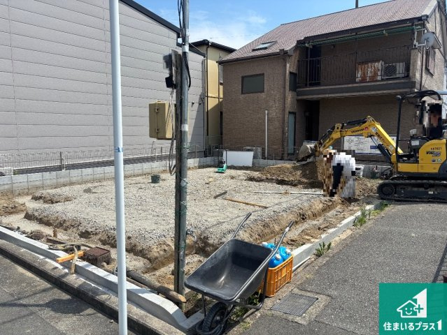 堺市堺区海山町　第1期　新築一戸建ての外観|現在の進捗状況です！順調に作業進行中、完成が待ち遠しいです！詳細の間取り等、お気軽にお問い合わせください！