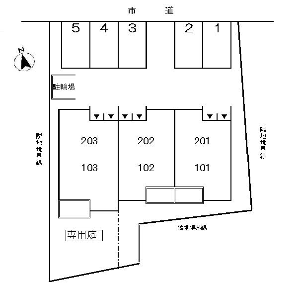 パークハウスの区画図