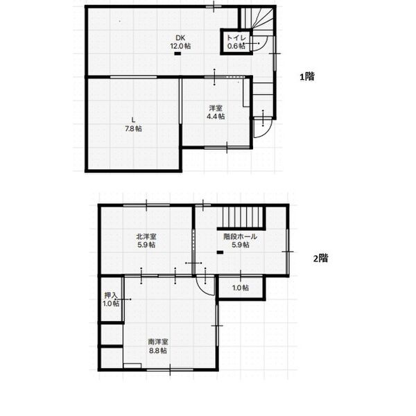 長久手市片平戸建ての間取り