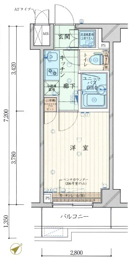ルーブル溝の口参番館の間取り