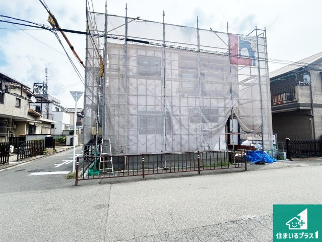 堺市堺区海山町　第1期　新築一戸建ての外観|周辺は落ち着いた街並みの住宅地！子育てがしやすい住環境です！まだ未完成ですが、現地でしかわからない事もございます。是非一度ご覧ください。