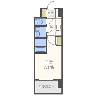 アーバンフラッツ新大阪Iの間取り