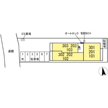 ＨＡＮＡＢＵＳＡ　Ⅶの区画図