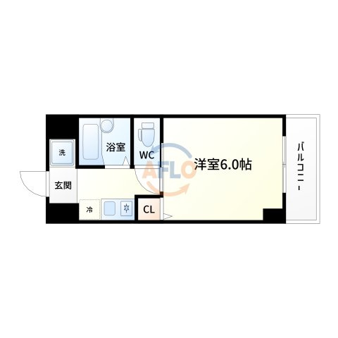 大阪市東淀川区東中島１丁目の賃貸マンションの間取り|グランメール　間取り