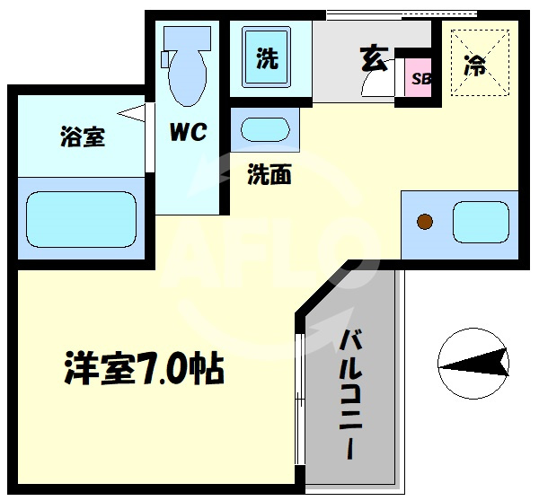 ひふみ苑 天満橋の間取り|ひふみ苑　天満橋　間取り