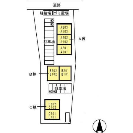 【区画図】 | パークハイム皿山　B棟