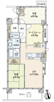 【間取り】 | リブゼ横浜サザンコート