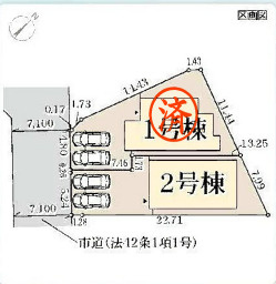 リーブルガーデン堺市中区辻之の区画図