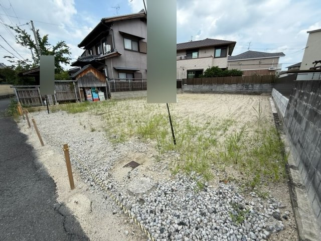 奈良市菅原東一丁目　売土地の外観|広い間口で使い勝手の良いスペース。