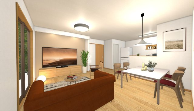 Prime Village Kiryuの居間・リビング|※画像は完成後のイメージです