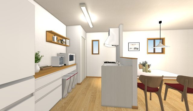 Prime Village Kiryuのキッチン|※画像は完成後のイメージです