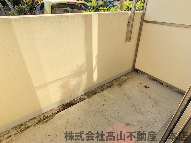 宗像市葉山２丁目の賃貸マンションのバルコニー