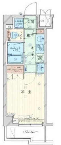 ルーブル多摩川九番館の間取り|間取り　バストイレ別独立洗面台付！クローゼット大きめ