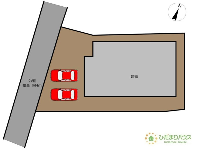 【区画図】 | 取手市米ノ井　中古戸建 | 並列2台駐車可能(^^)/