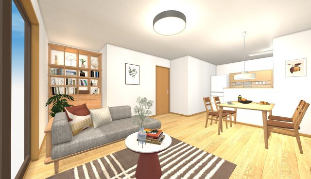Prime Village Kiryuの居間・リビング|※画像は完成後のイメージです