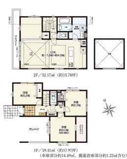 【間取り】 | 板橋区赤塚6丁目　新築戸建　1号棟 9999万円