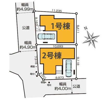 【区画図】 | 板橋区赤塚6丁目　新築戸建　1号棟 9999万円