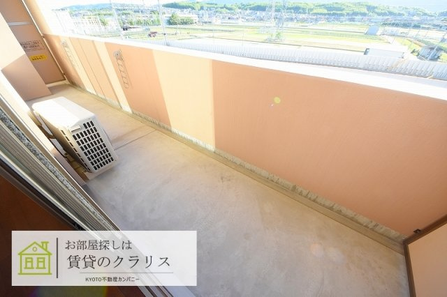 ベアティ洛西口のバルコニー