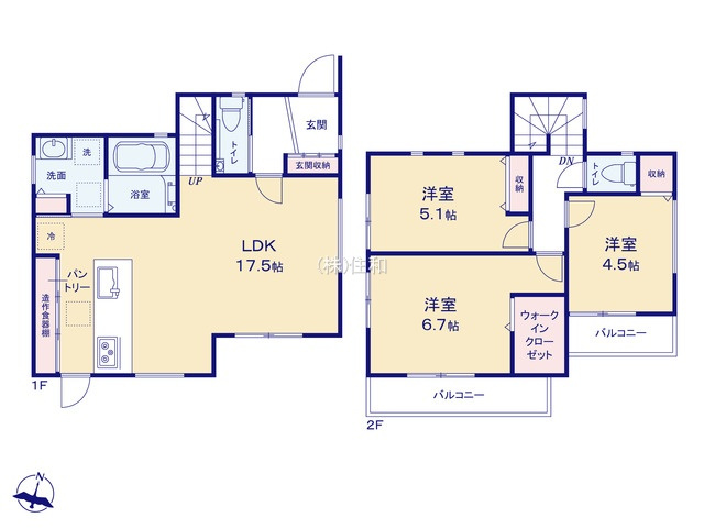 【新築分譲住宅】ふじみ野市苗間第13期の間取り