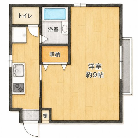 メゾンＴ＆Ｋ C号室の間取り
