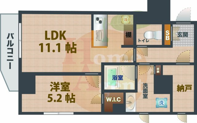 【間取り】 | シーズンフラッツ新高円寺 | 1LDKのお部屋です。