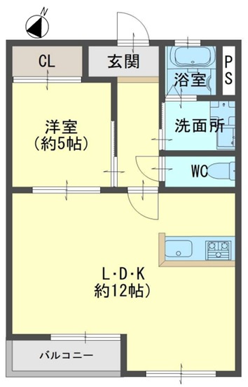 舞子コーポラスの間取り