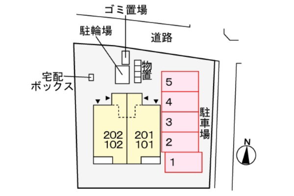 アラモードの区画図