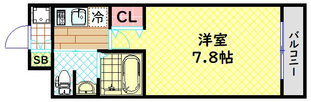 【間取り】 | レジュールアッシュ南堀江