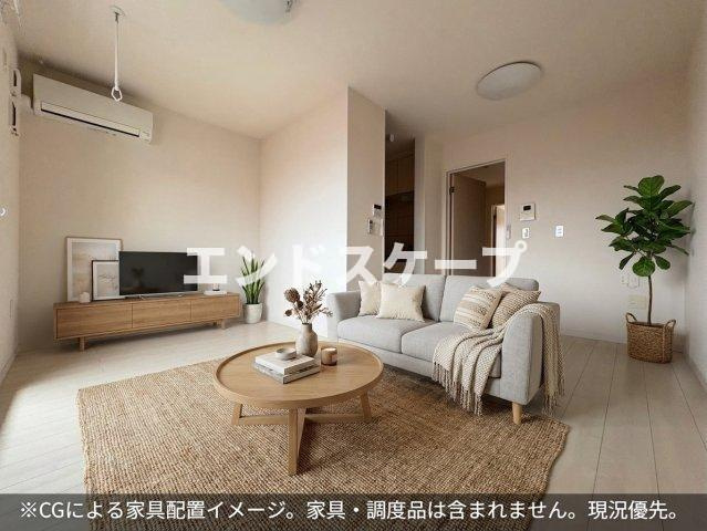 エンタープライズ　ガーデンの居間・リビング|高崎、前橋のお部屋探しはエンドスケープまで！お客様の理想お聞かせ下さい♪