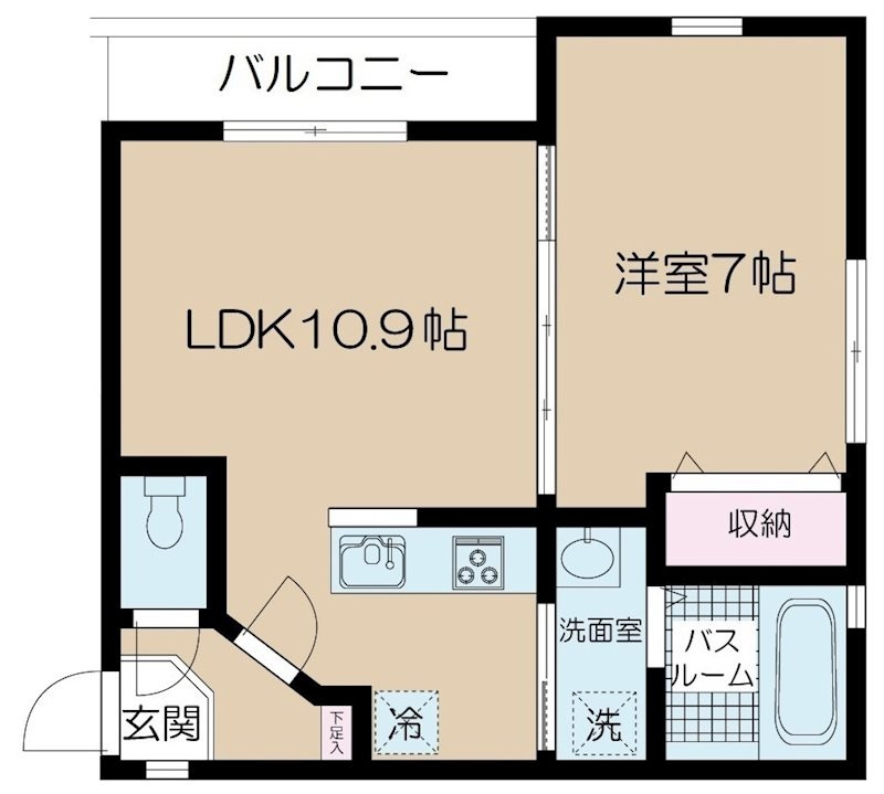 NSGATE勝どき の間取り|間取りです。