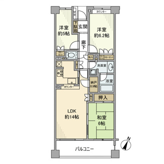 【間取り】 | 上大岡パーク・ホームズ弐番館