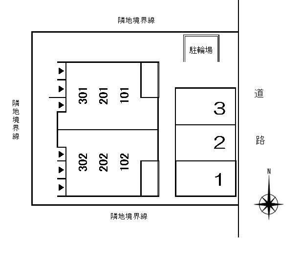 メゾン　ＫＩＴＥ（カイト）の区画図