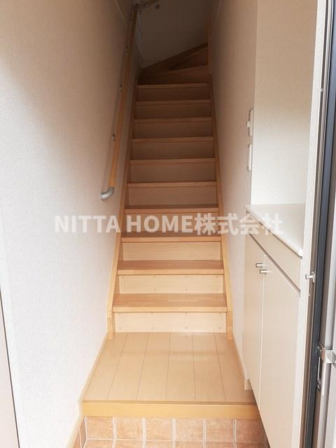 Ｎｅｗ和田ハイツ　Ａの玄関|居住スペースは２階です＊
