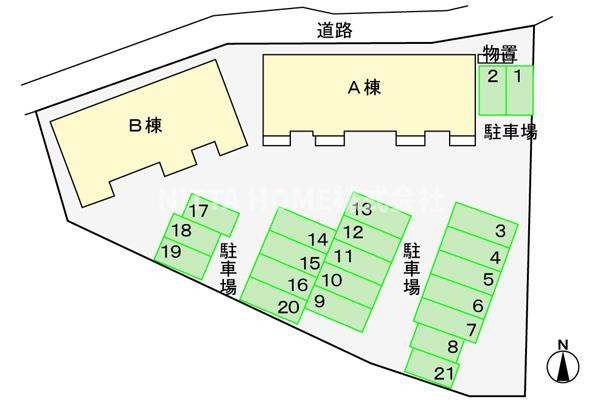 Ｎｅｗ和田ハイツ　Ａの区画図