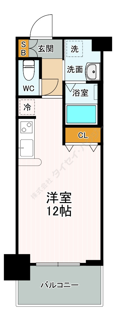 ニッケノーブルハイツ江坂の間取り
