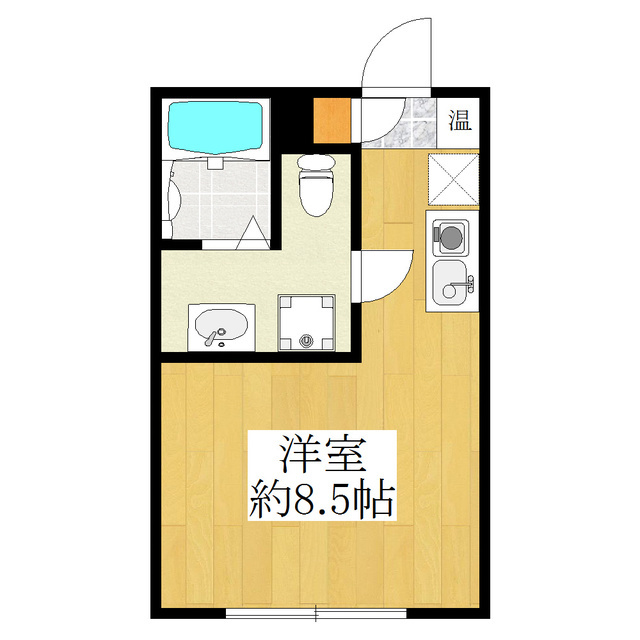 ＣＯＣＯＦＬＡＴ王子の間取り|充実設備のワンルーム♪