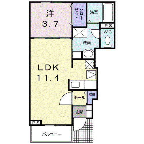 ＦＩＮＥ２０の間取り|間取図