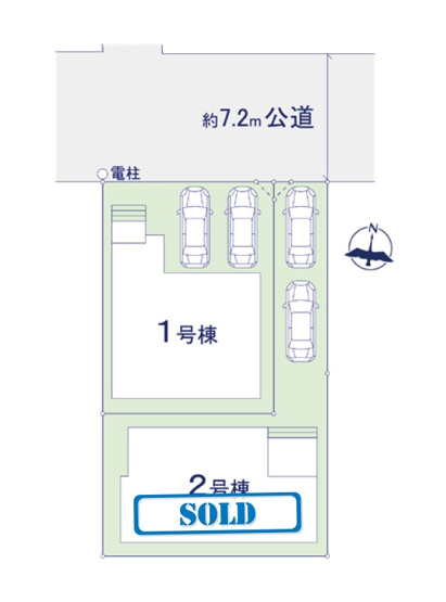 【区画図】 | 福岡市南区長丘2丁目1期　1号棟（全2棟）【仲介手数料無料・0円】 | 区画図です。1号棟