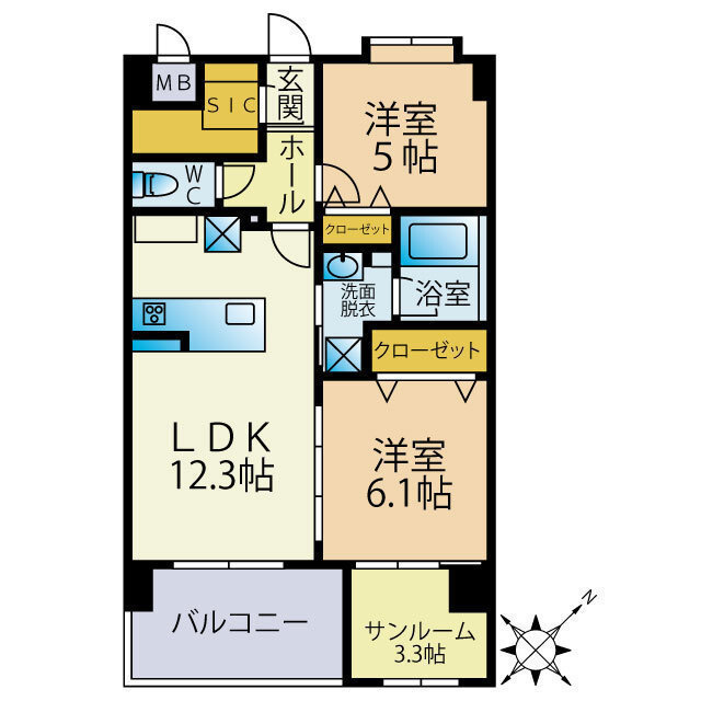 Sun･Blesso塩原の間取り