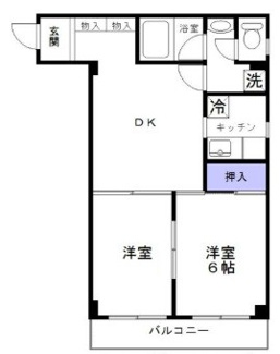 【間取り】 | 青柳コーポ | 間取りです。