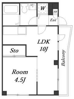【間取り】 | グランヴェール神之木台 | バス・トイレ別の1LDK