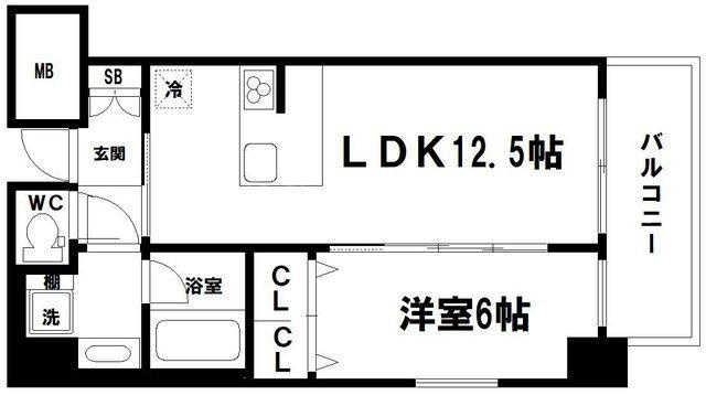 ラクラス本町東の間取り