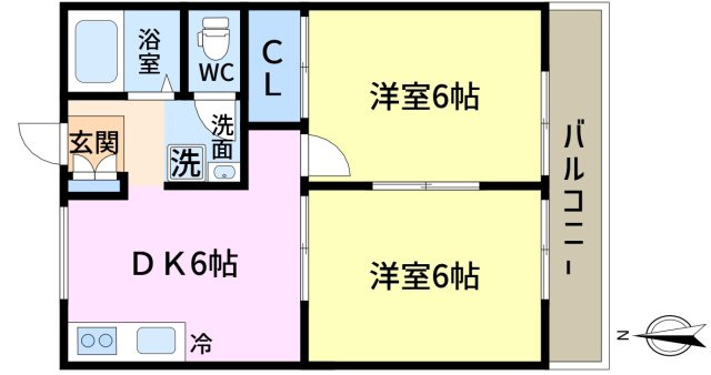 ハイツKINTAROの間取り