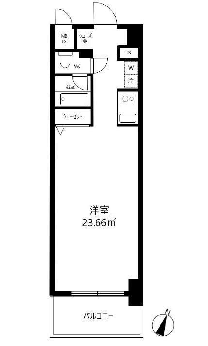 ライオンズマンション東日暮里第二の間取り